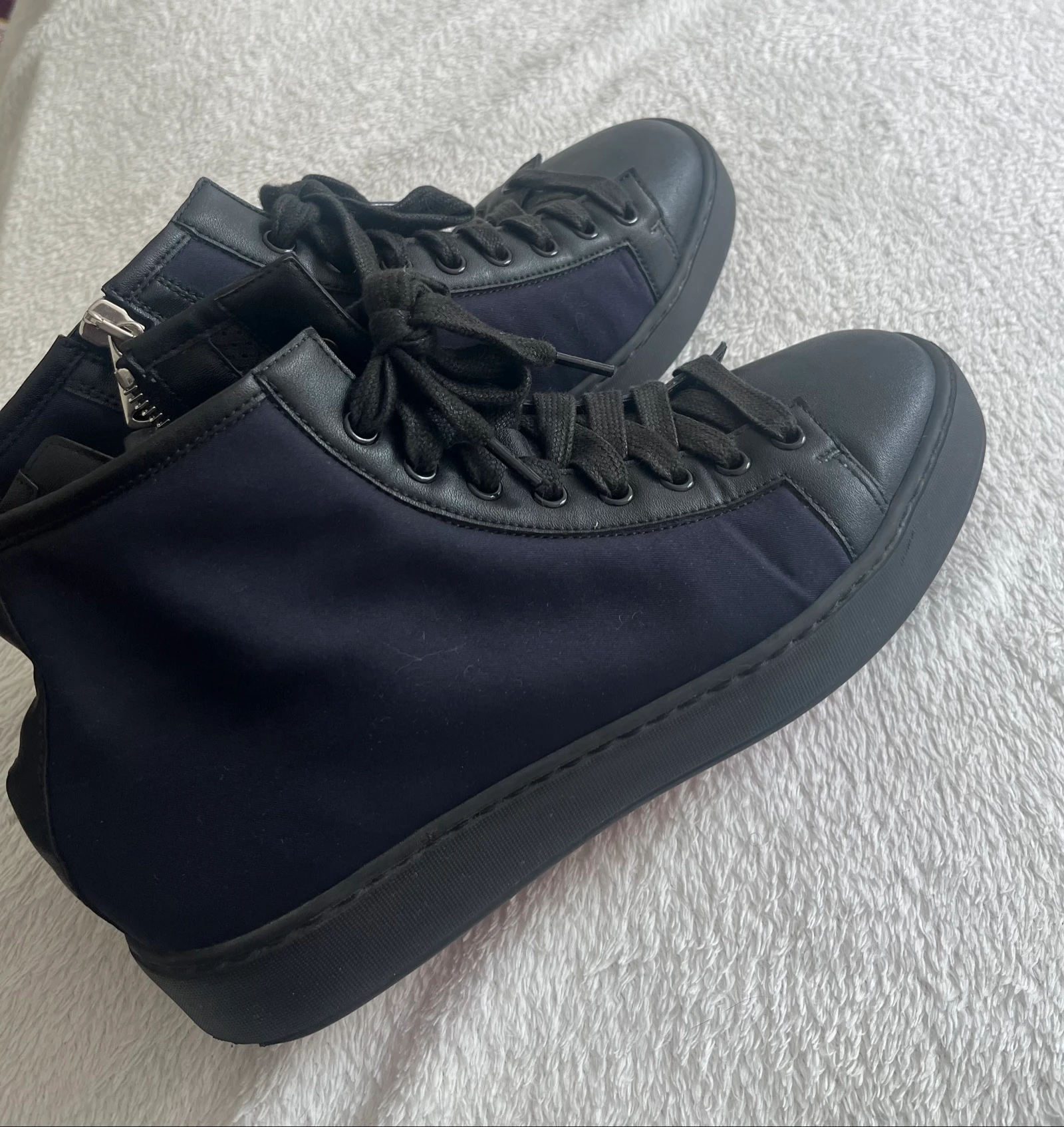 Heren marineblauwe basket santoni – photo 3